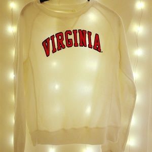 University of Virginia (UVA) White Sweatshirt